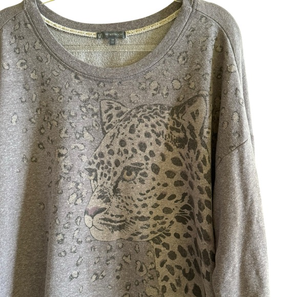 Wit & Wisdom Leopard Animal Print Long Sleeve Pullover Sweater Sz 3X - Picture 4 of 6